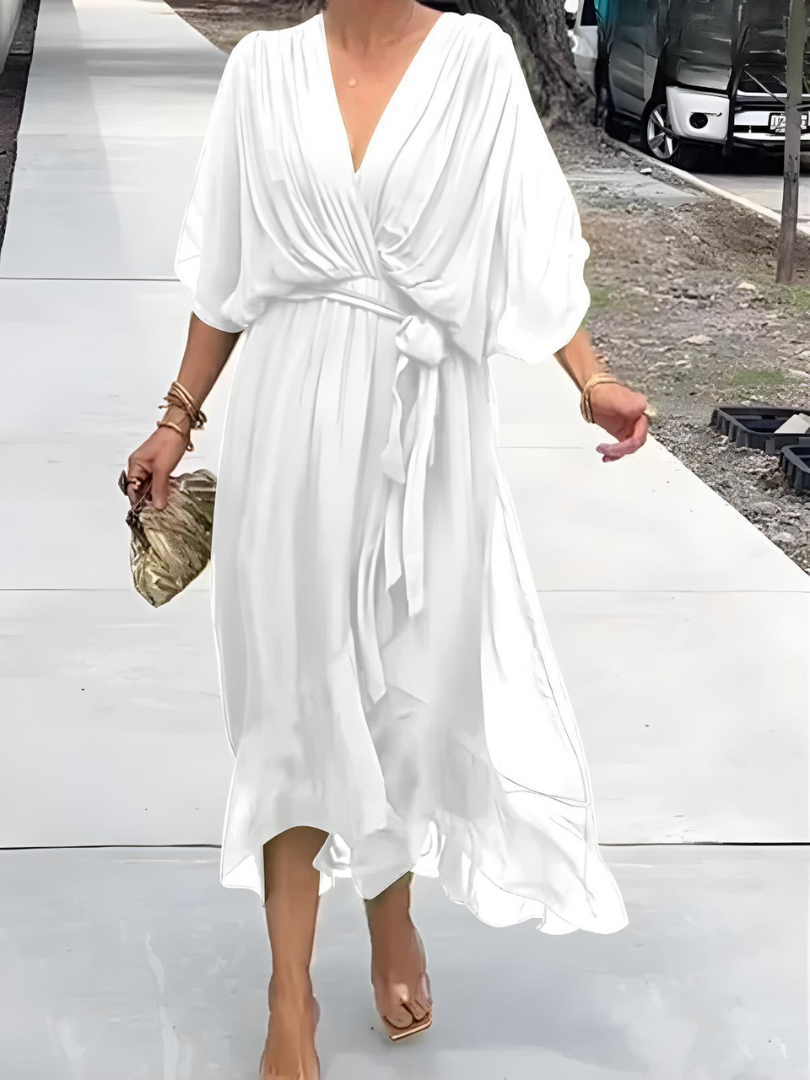 Alicea - Elegant Irregular Summer Maxi Dress