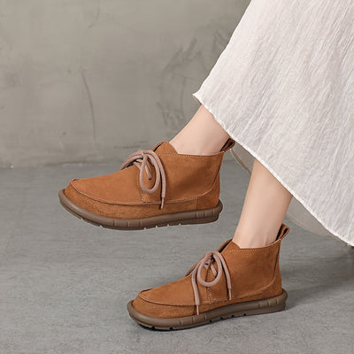 Lirinda – Leather Lace-Up Ankle Boots