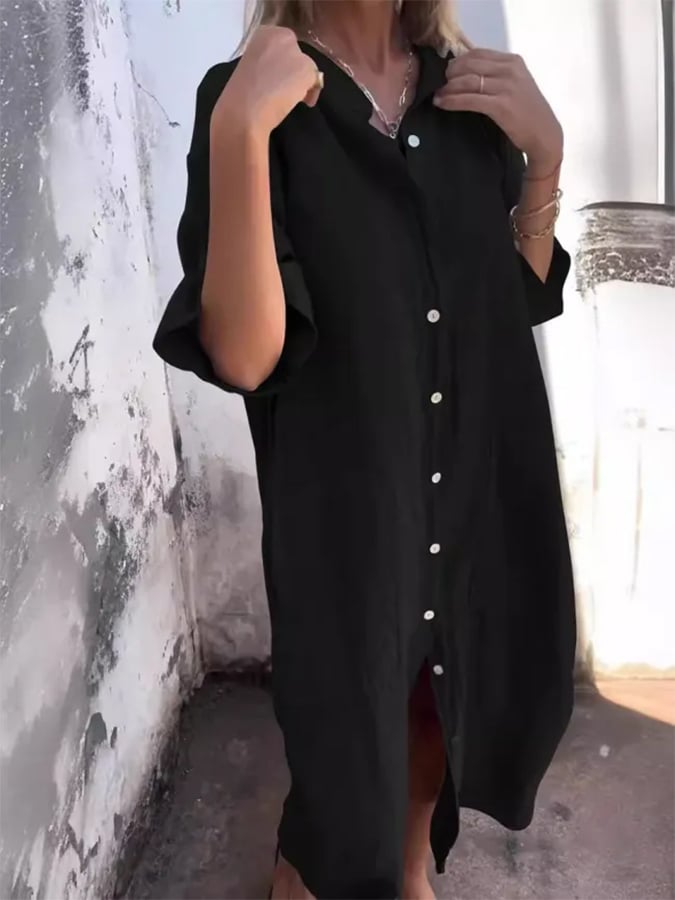 Paige - Buttoned Breeze Dress