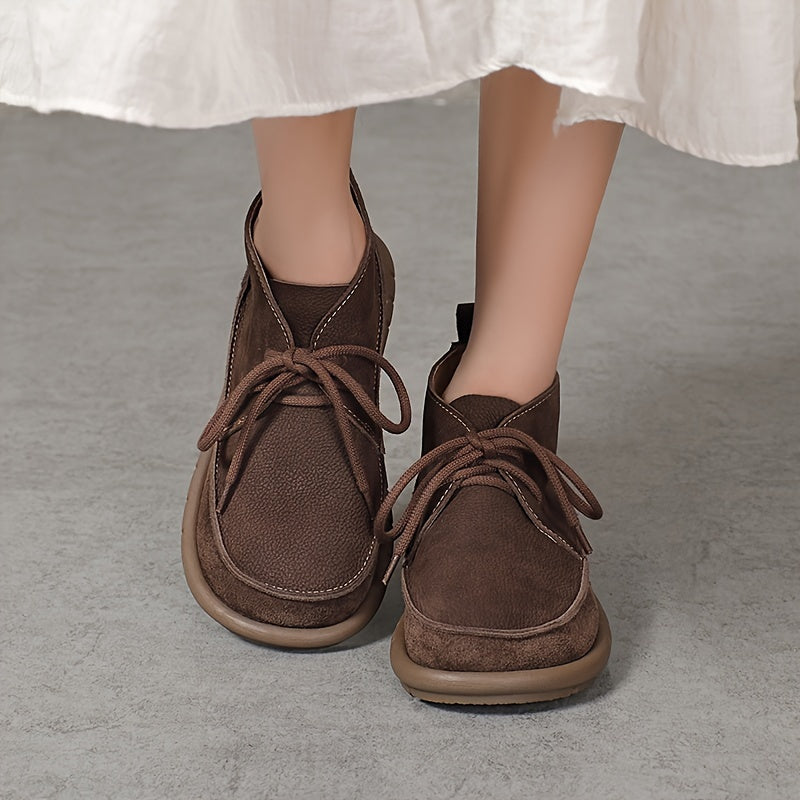 Lirinda – Leather Lace-Up Ankle Boots