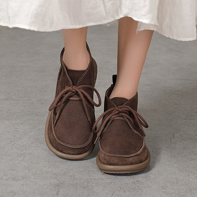 Lirinda – Leather Lace-Up Ankle Boots