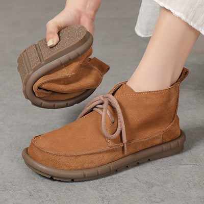 Lirinda – Leather Lace-Up Ankle Boots