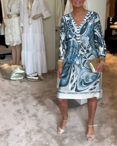 Moonie - Sunburst Printed Dress