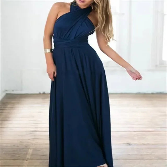 Lacie - Stylish Infinity Bridesmaid Floor-Length Dress
