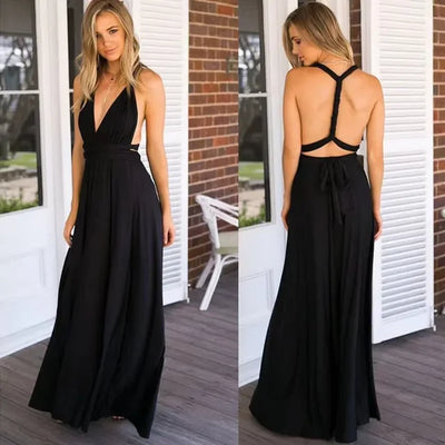 Lacie - Stylish Infinity Bridesmaid Floor-Length Dress