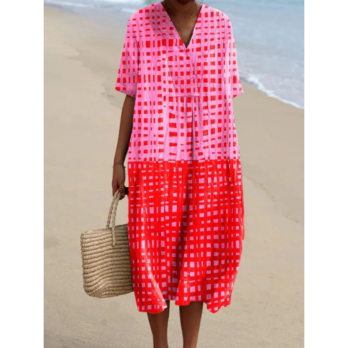 Rudy - Bold Checkered Dress