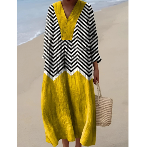 Julia - Elegant Geometric Dress