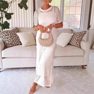 Riviera™ Set with Slip Dress + Crochet Lace Overlay / The Serene Elegance of the Mediterranean Breeze!