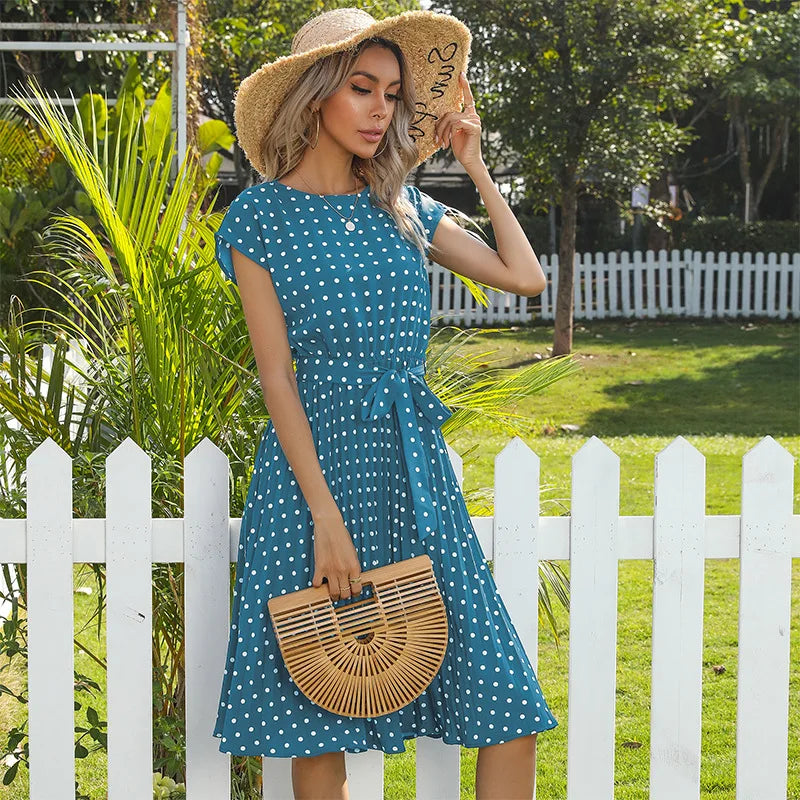 Beth - Polka Bloom Dress