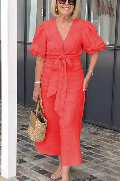 Natasha - Elegant V-Neck Dress