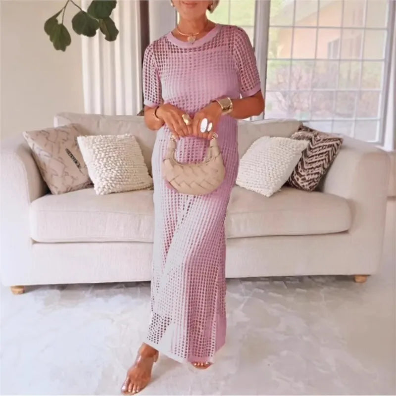 Riviera™ Set with Slip Dress + Crochet Lace Overlay / The Serene Elegance of the Mediterranean Breeze!