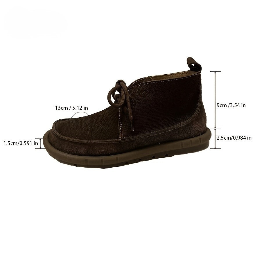 Lirinda – Leather Lace-Up Ankle Boots