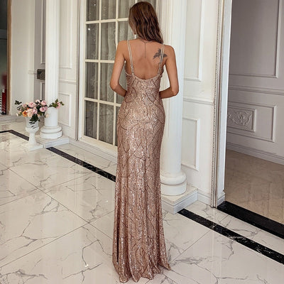 Lilah - Graceful Glow Backless Party Dress