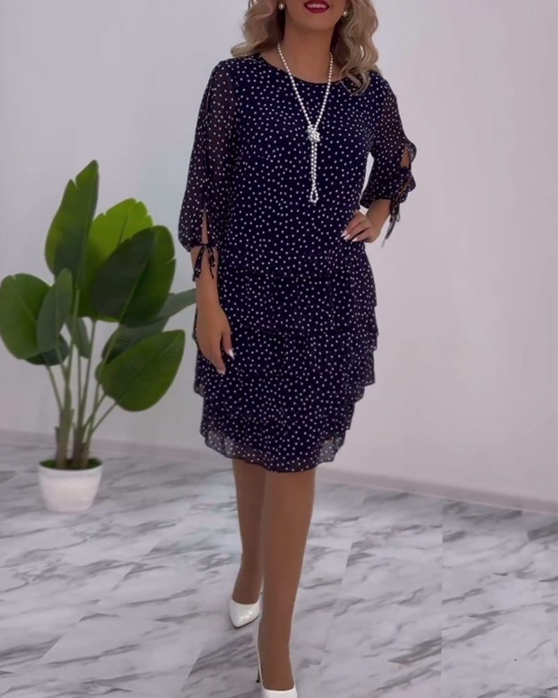 Tilly - Polka Dot Layered Dress