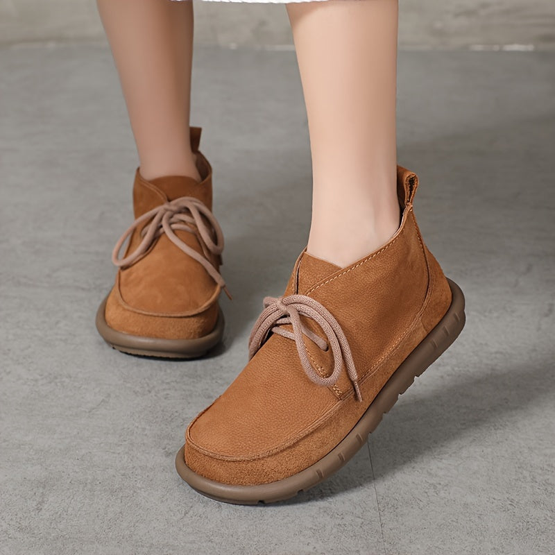 Lirinda – Leather Lace-Up Ankle Boots