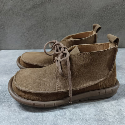 Lirinda – Leather Lace-Up Ankle Boots