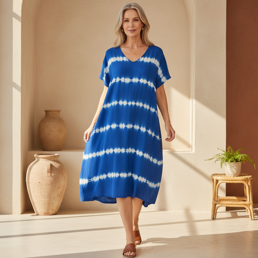 Wilma - Effortless Tie-Dye Dress